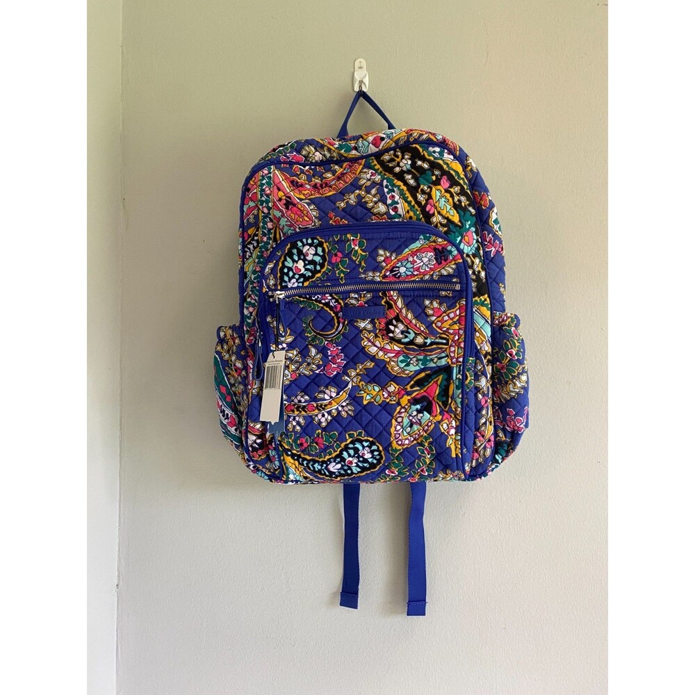 NEW NWT Rare Vera Bradley Campus Backpack 22597-K34 Romantic Paisley